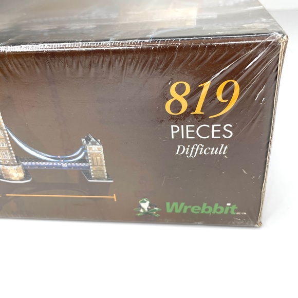 PUZZ3D Wrebbit Puzzle London Tower Bridge 819 Pieces - Picture 4 of 12